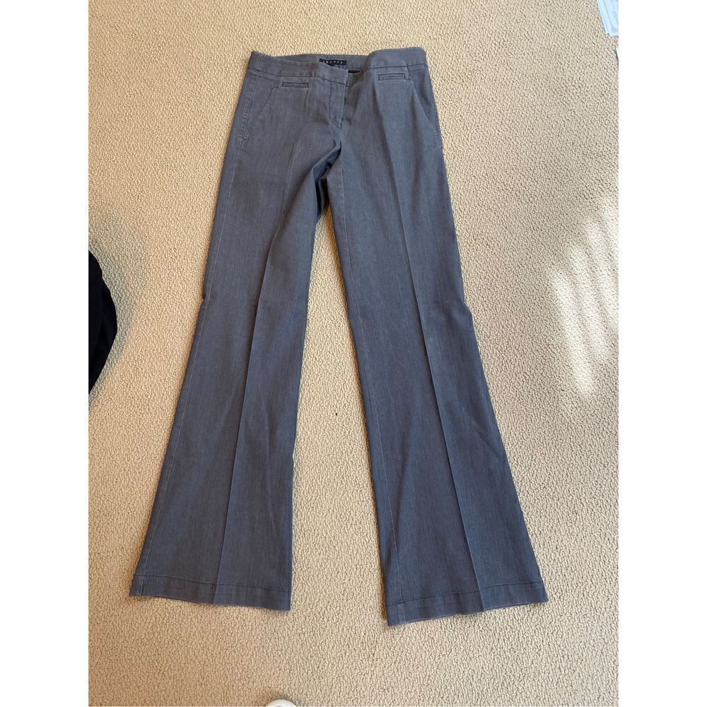 Theory "Marcus D" Tailored Charcoal Pants Career … - image 1